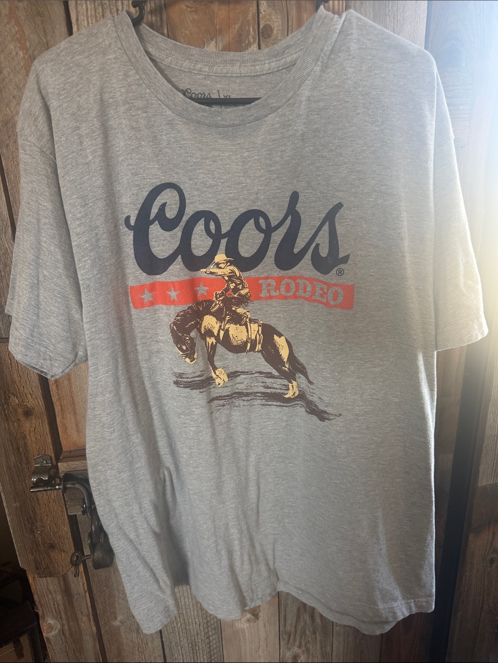 Coors Men’s Grey Rodeo Graphic Short-Sleeve Tee